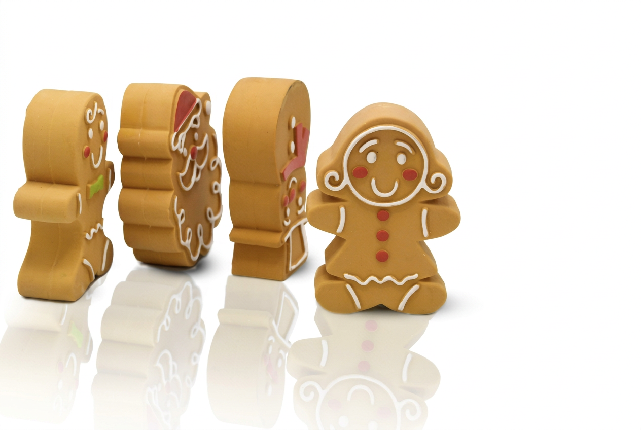 Gingerbread Family Chew Toys