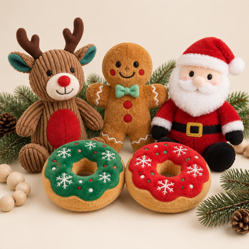 Christmas Squeaky Plush Toys